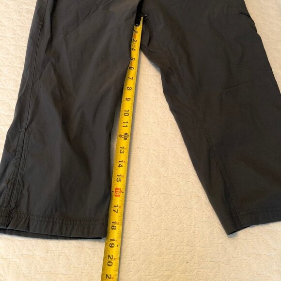 Eddie Bauer Size 14 Cropped Hiking Active Sporty Pant Casual color dark grn/grey - Picture 4 of 6